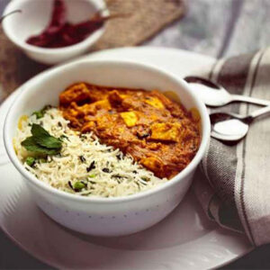 Peas Pulao & Paneer Butter Masala